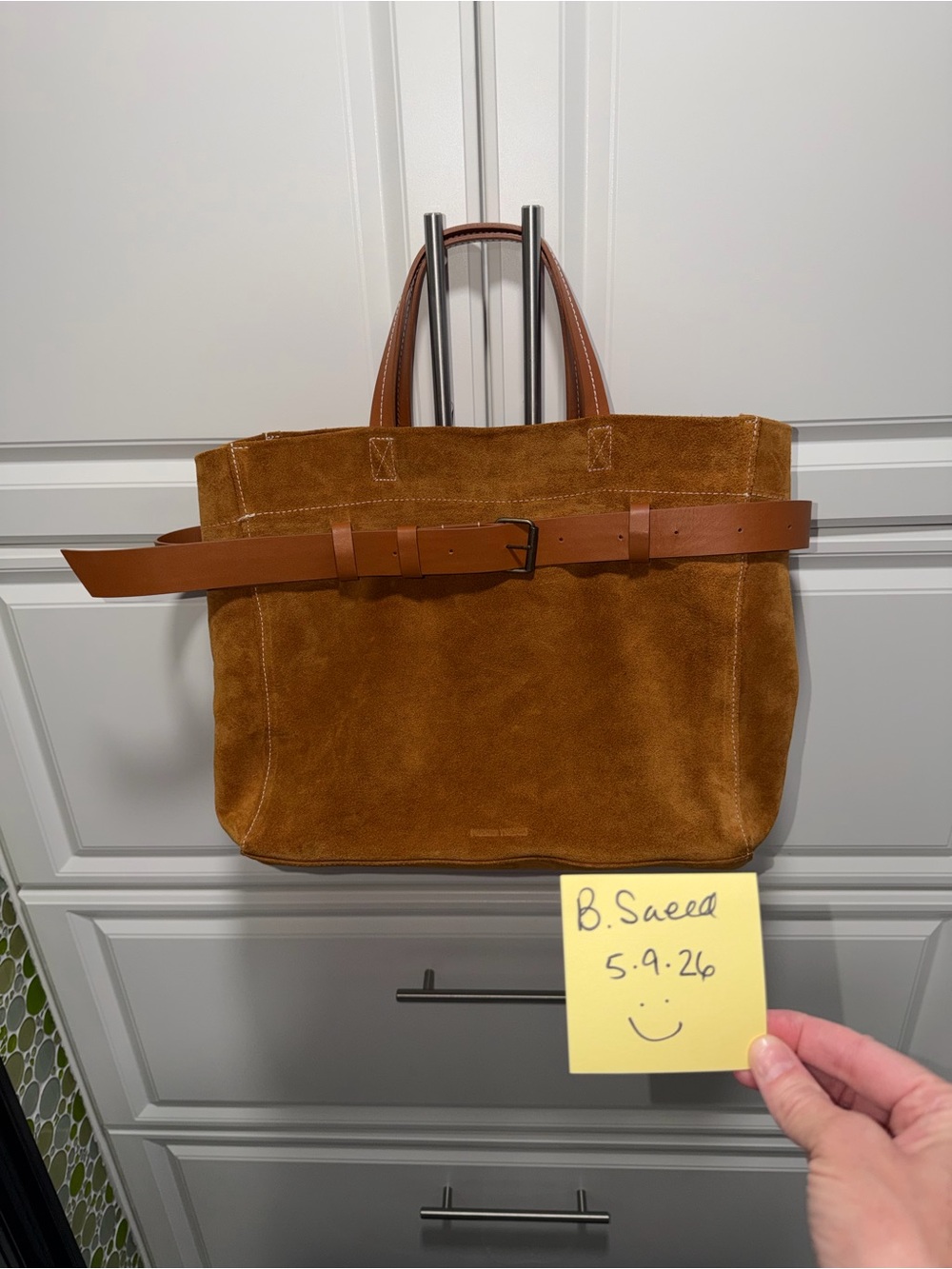 Parker Thatch Caramel Suede Belted Mimi Excellent used condition - Picture 3 of 14